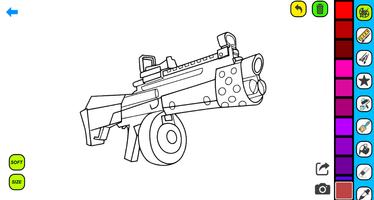 Gun Coloring Pages ポスター