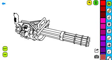 Gun Coloring Pages スクリーンショット 2
