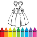 Dress Coloring Book