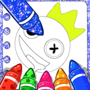 green rainbow friends coloring APK