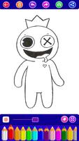 Rainbow Friends Coloring Book скриншот 1
