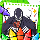 Venom Coloring Rope Hero fight biểu tượng