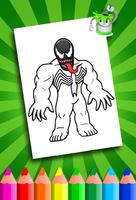 Venom Coloring Rope Hero fight ảnh chụp màn hình 1