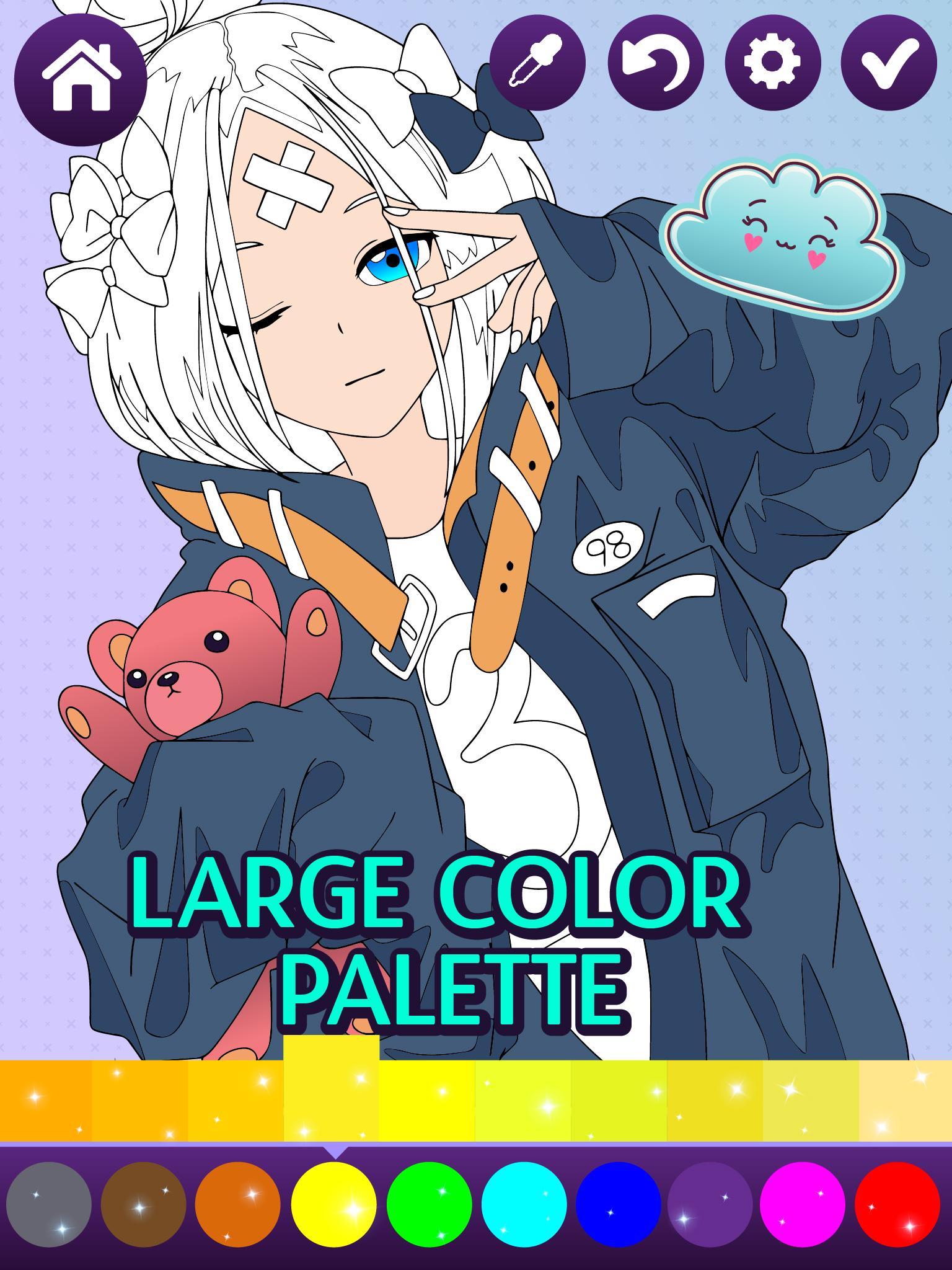 Download Animated Glitter Coloring Book Anime Manga For Android Apk Download