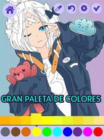 Libro para colorear anime Poster