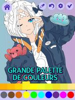 Livre de coloriage manga anime Affiche