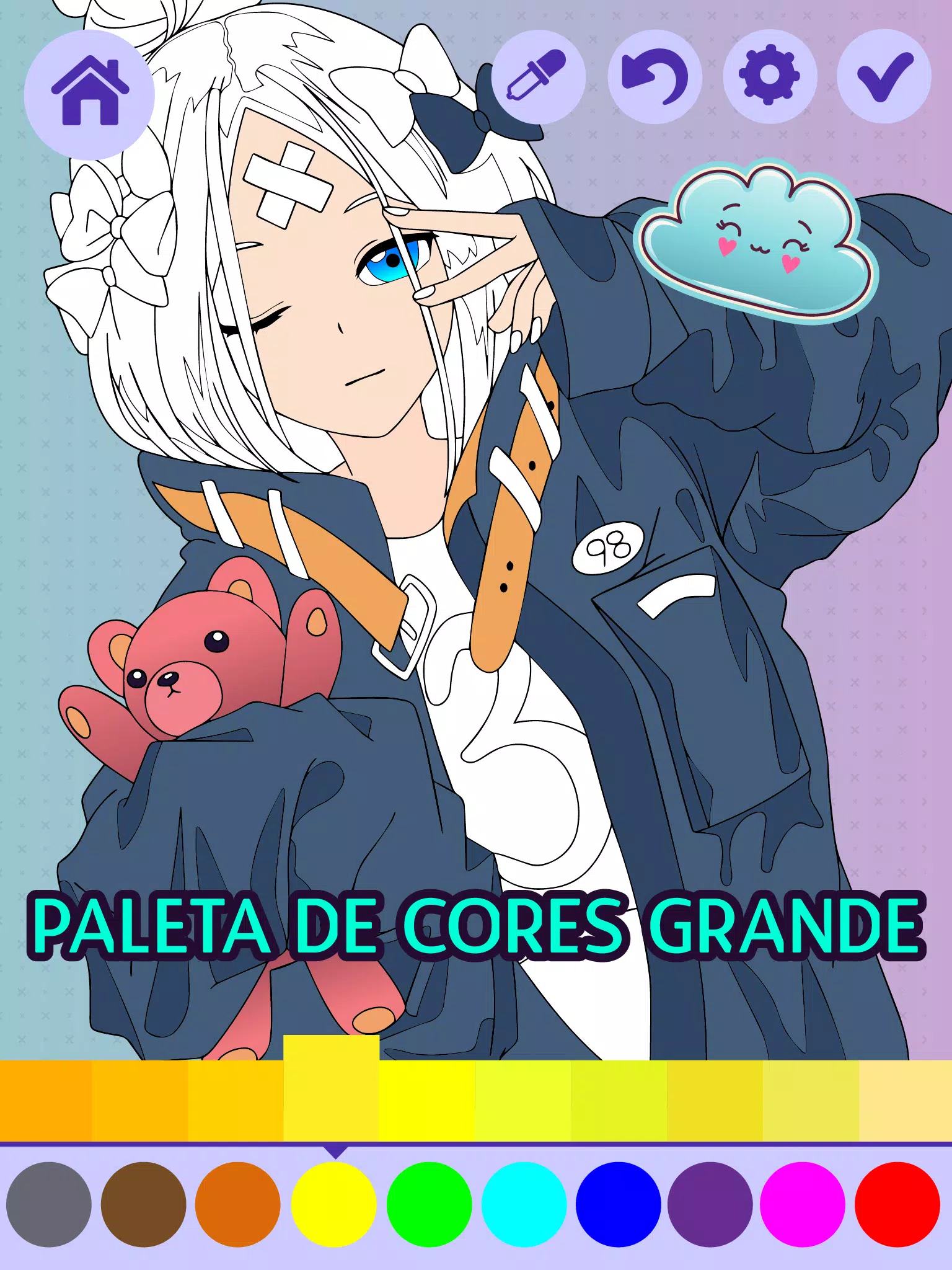 Download do APK de Anime Art: Colorir por Número para Android