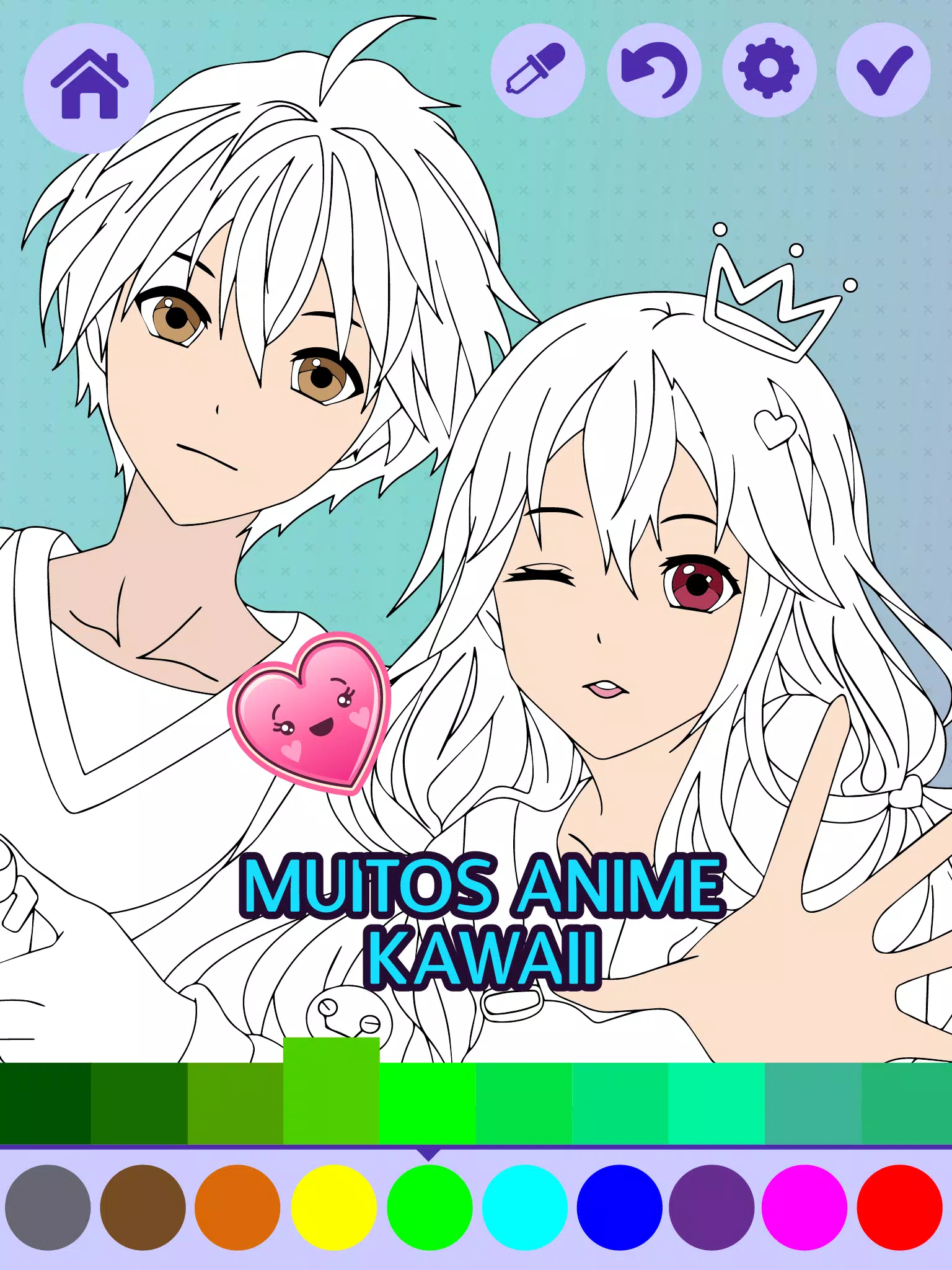 Download do APK de Desenhos de Anime para colorir para Android