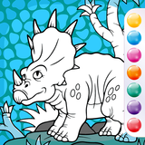 Cute Dinosaur Coloring Pagеs ikon