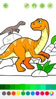 Süße Dinosaurier Malvorlagen Plakat