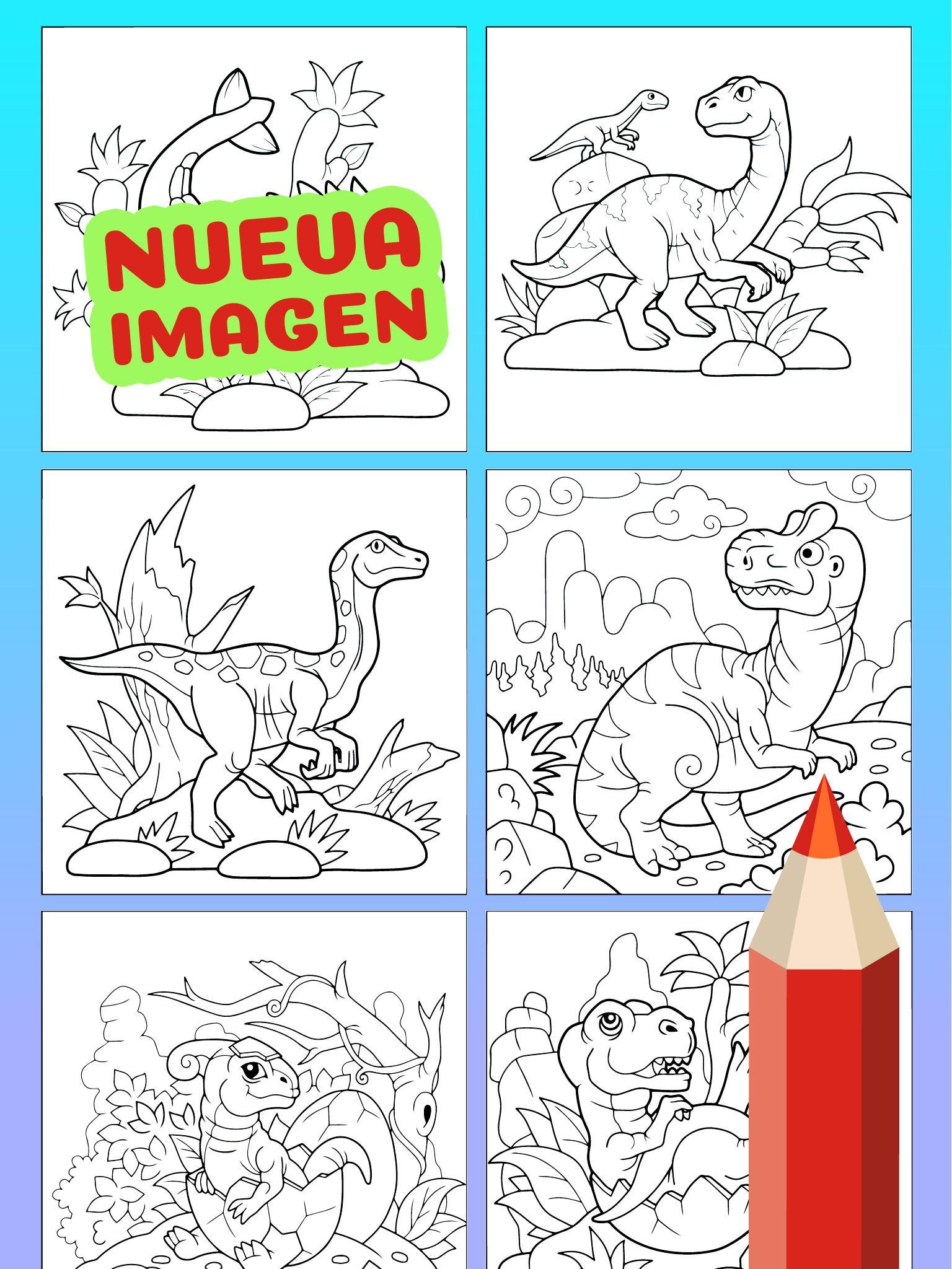 Dibujos Para Colorear Dinosaurios Lindos For Android Apk Download - base para dibujar un personaje de roblox o creado en 2019