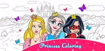 Girls Princess Coloring Book