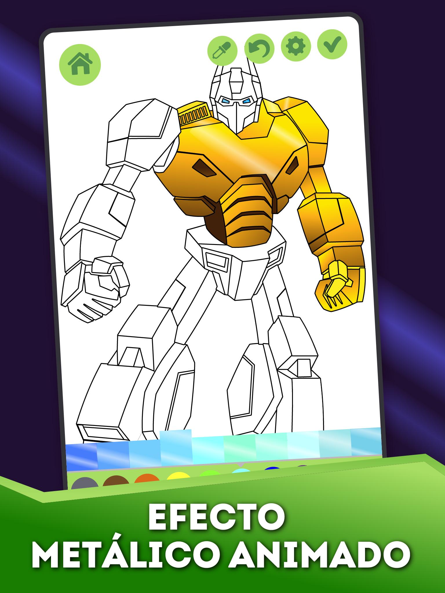 Descarga de APK de Robots animados para colorear libro para niños para Android Descarga de APK de Robots animados para colorear libro para niños para Android