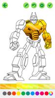 Robots City Coloring for Boys poster