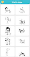 Mr comedy bean coloring pages पोस्टर