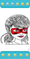 Ladybug miracul coloring book syot layar 2