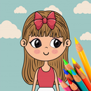 Cute Girl Coloring Book APK