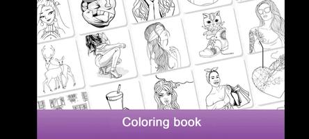 Paint by Number Coloring Book‏ Plakat