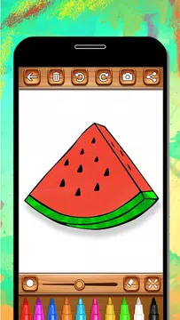 Screenshot 5 for Fruits Coloring & Drawing Book