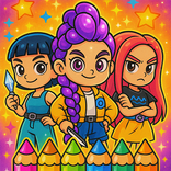 Kpop Demon Hunter ColoringBook