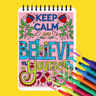 Free Coloring Book - Inspirational Quote Coloring icon