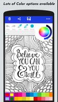 Free Coloring Book - Inspirational Quote Coloring screenshot 2