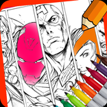 Super Hero Coloring book