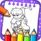 coloring book of ben icon