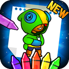 آیکون‌ brawl stars bs coloring game