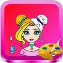 Color by Number for Girls : Girls Coloring Book-APK