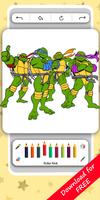 Super Turtles Coloring Book تصوير الشاشة 2
