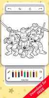 Super Turtles Coloring Book capture d'écran 3