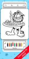 Yellow Cat Garfi Coloring Game স্ক্রিনশট 3