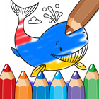 Coloring animals draw toddler icône