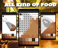 Coloring Food by Number: Food  screenshot 1