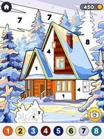 House Coloring Paint by Number تصوير الشاشة 2
