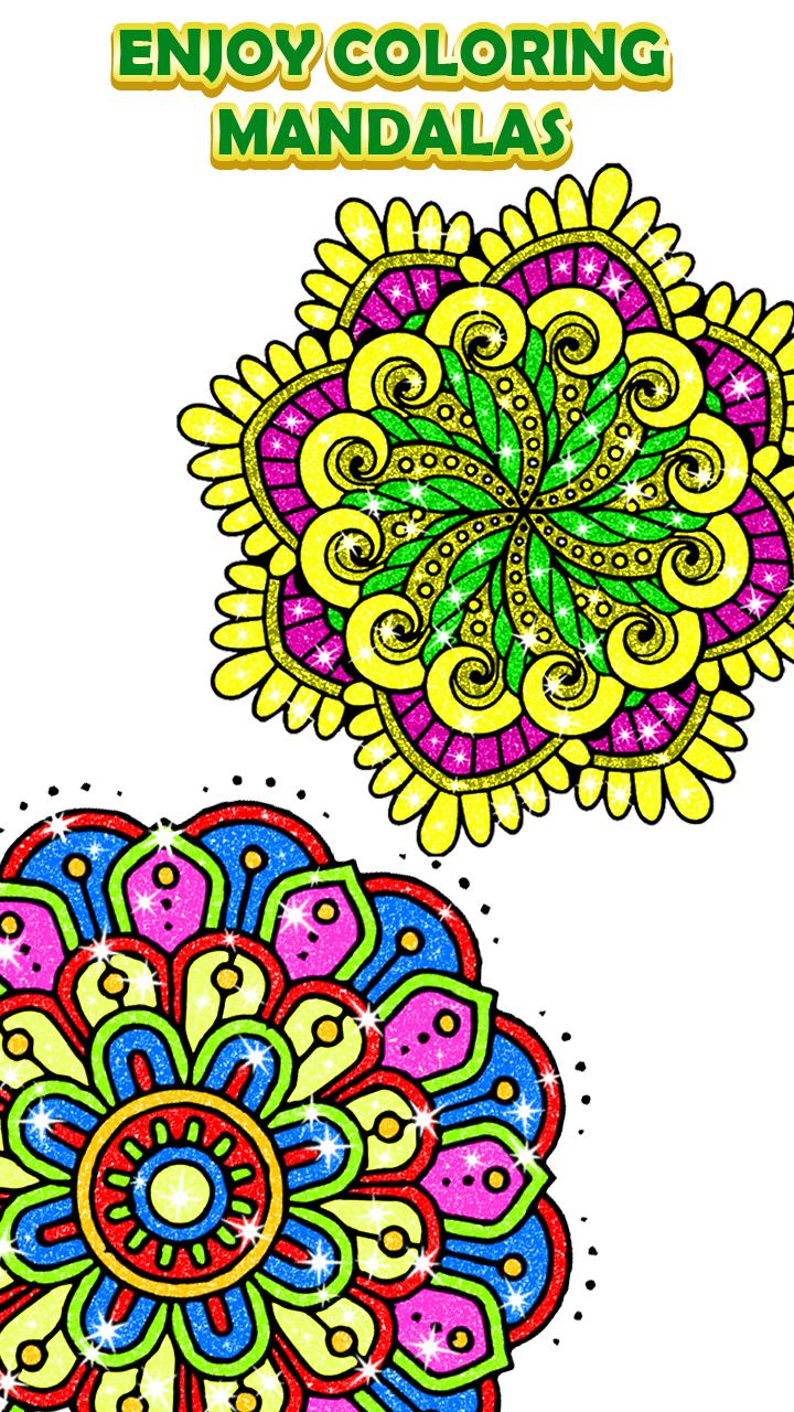 Download Mandala Color By Number Glitter Coloring Book Free for Android - APK Download