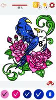 Tattoo Adult Color By Number Tattoo coloring screenshot 2