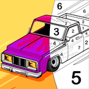 Malbuch für Autos nach Zahlen APK