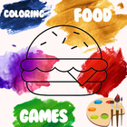 Coloring food book - fun game أيقونة