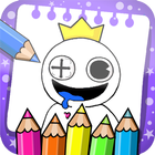 Rainbow Friends Coloring Book simgesi