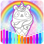 Kawaii Coloring Book Rainbow