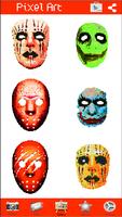 Coloring Scary Masks Pixel Art captura de pantalla 3
