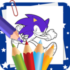 Coloring Book For Hedgehogs - Coloring Shadow Game icône