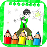 Ben coloring Book game learn icône