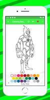 Ben coloring Book game learn Affiche