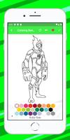 Ben coloring Book game learn poster