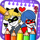 coloring Miraculous Ladybug And Cat Noir APK