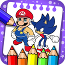 coloring sonick dach APK