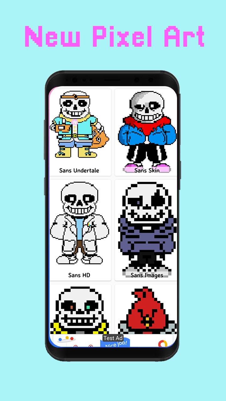 Sans Pixel Art Color By Number APK (Android Game) - Free Download